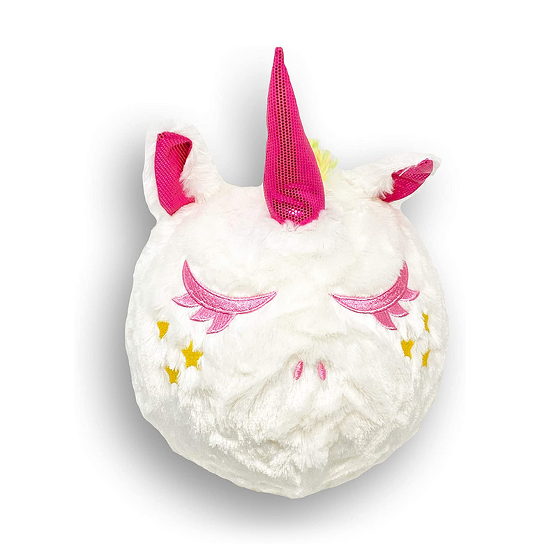 Peludo Amigo Plush Unicornio Inflatable Balón de juguete Blanco 9 pulgadas para sus pequeños