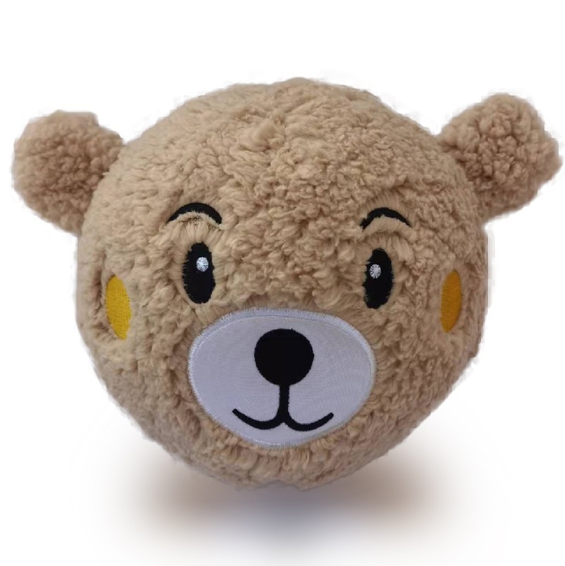 OEM ODM acepta bola de peluche para bebés pequeños Diseño de arco iris suave y colorido