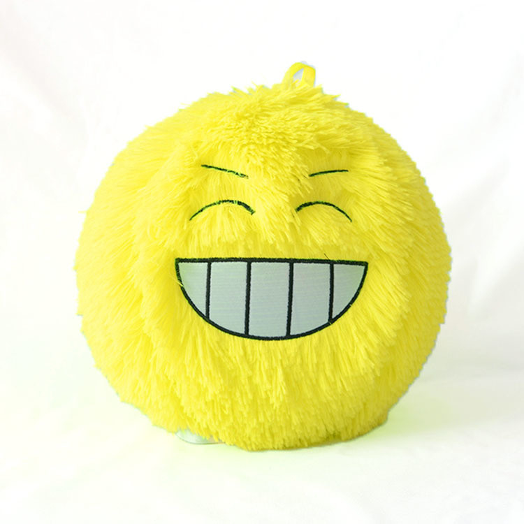 Diámetro 9''Pequeños Niños juguete de peluche con telas inflables Peludas bolas peludas y bomba